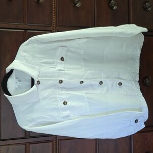 J.Jill Linen Jacket Size XL White